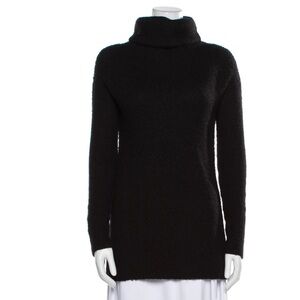 Reformation Black Alpaca Turtleneck Sweater Knit